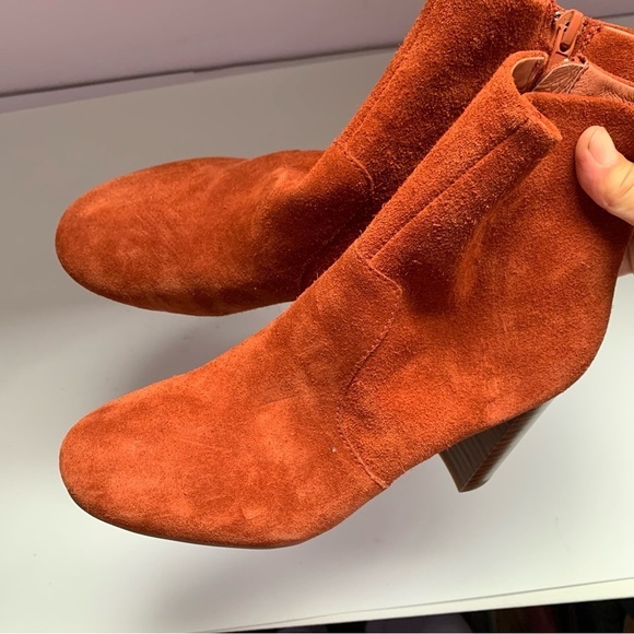 JEFFREY CAMPBELL PRIANA Bootie In Rust Suede Sz 6M - Picture 6 of 11